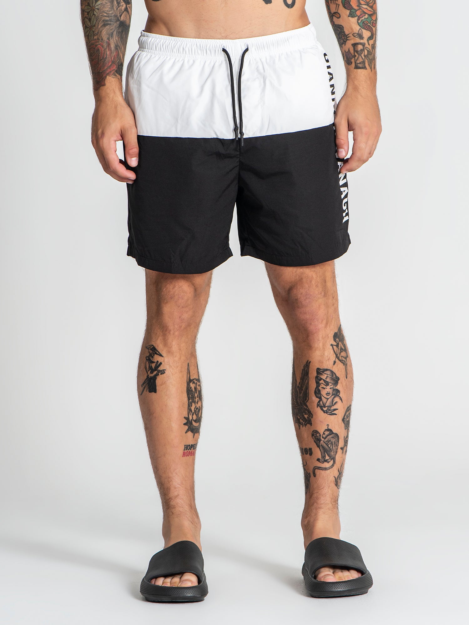 swimshorts / White Double Swimshorts
