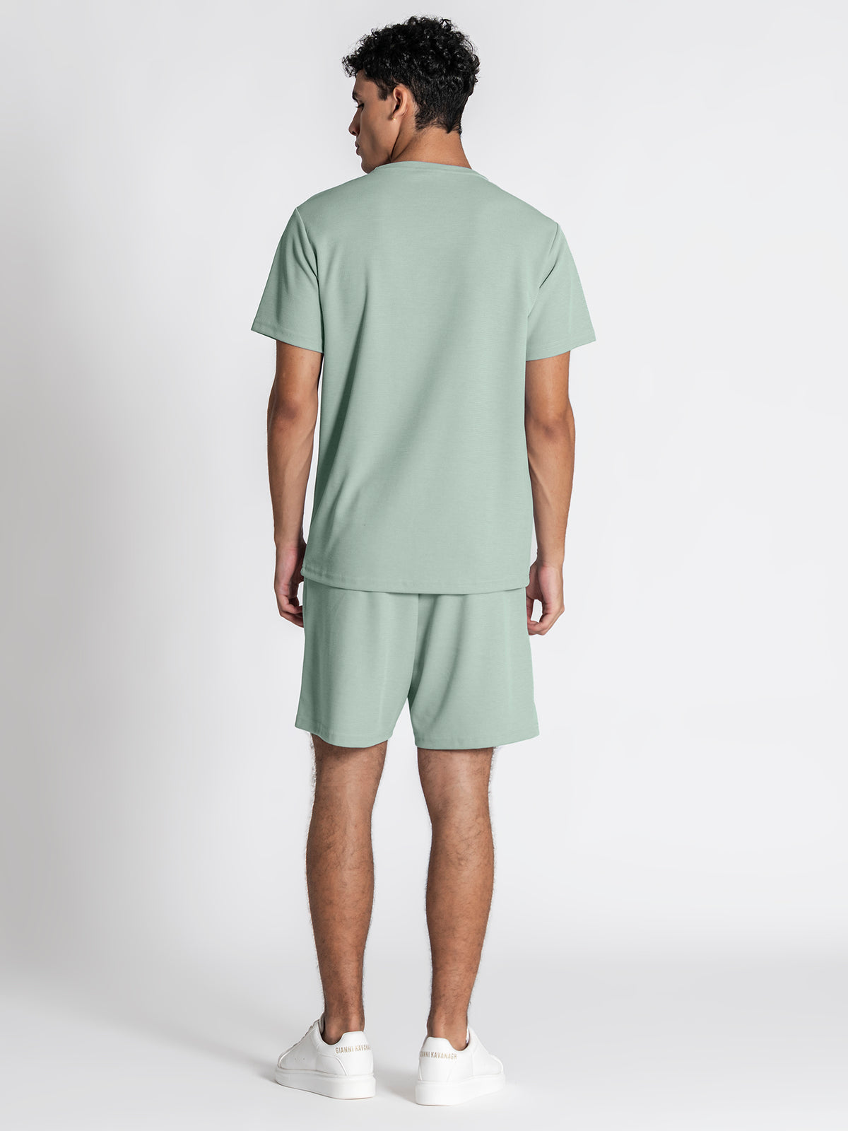 t-shirts / Green Grid Set