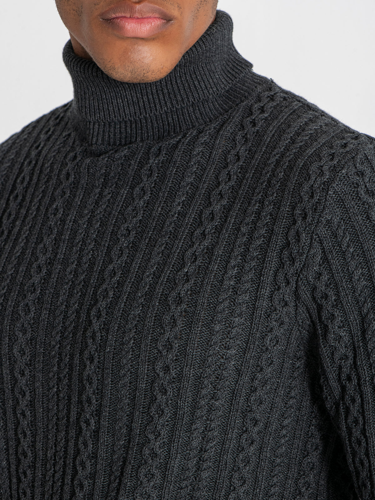 sweats / Anthracite Core Knit Turtleneck