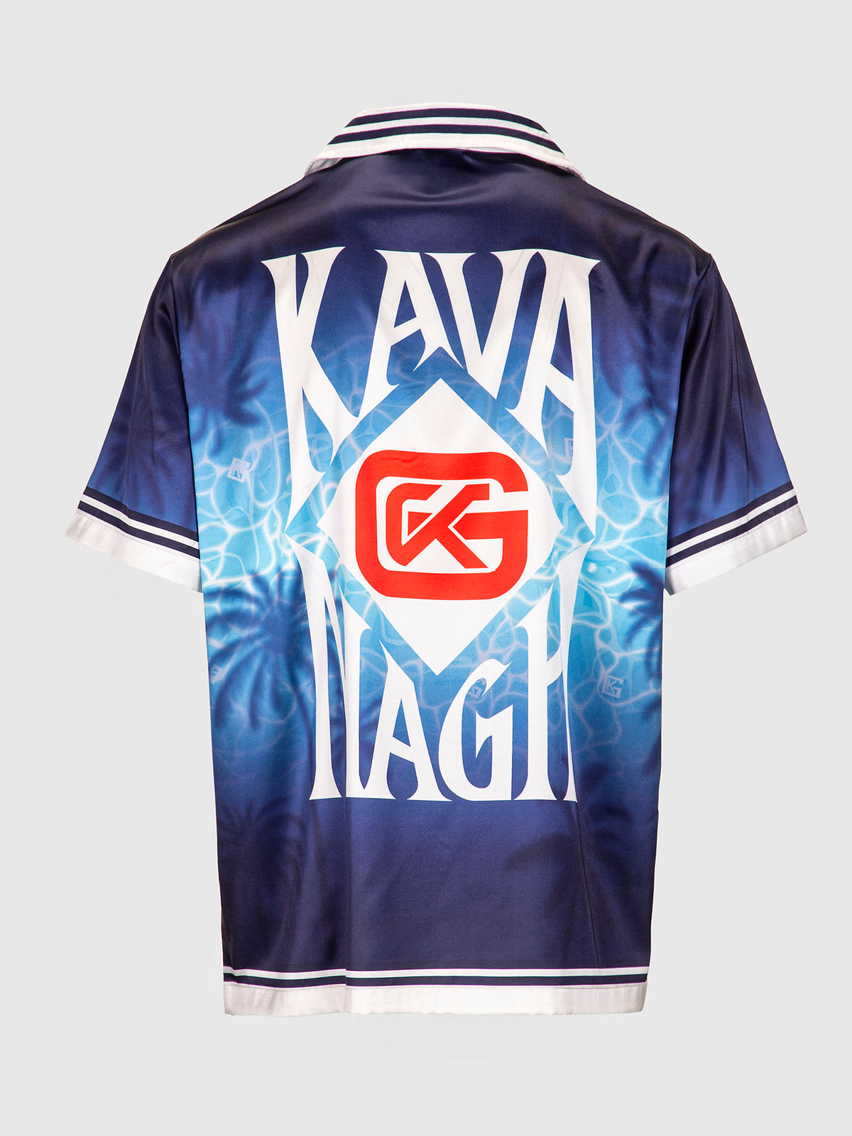 shirts / Blue Pool Satin Shirt