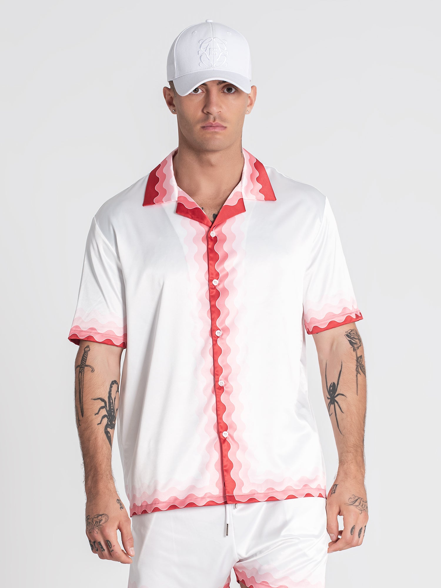 shirts / Multicolor Cherry On Top Satin Shirt