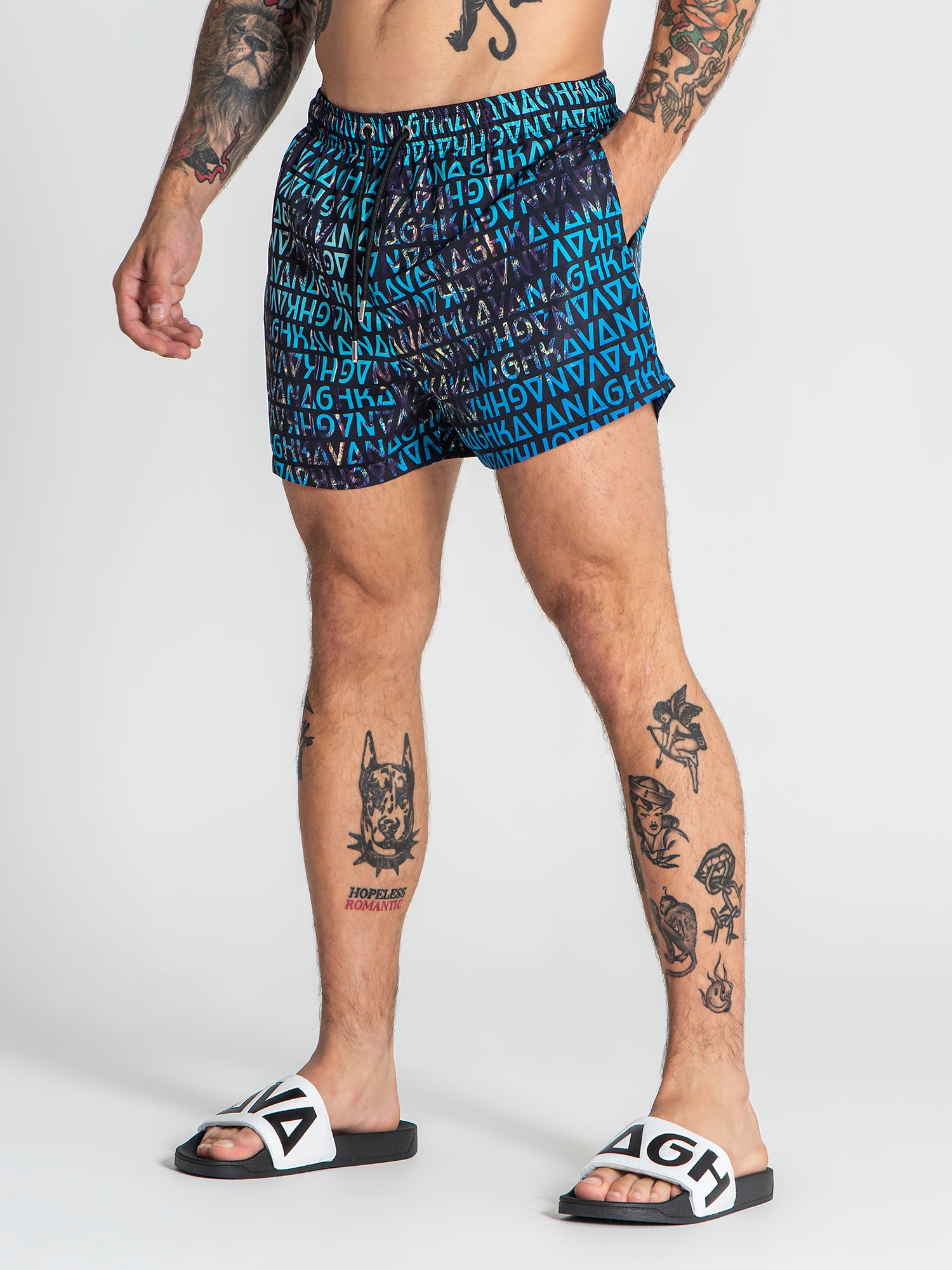 swimshorts / Multicolor Palms Swimshorts