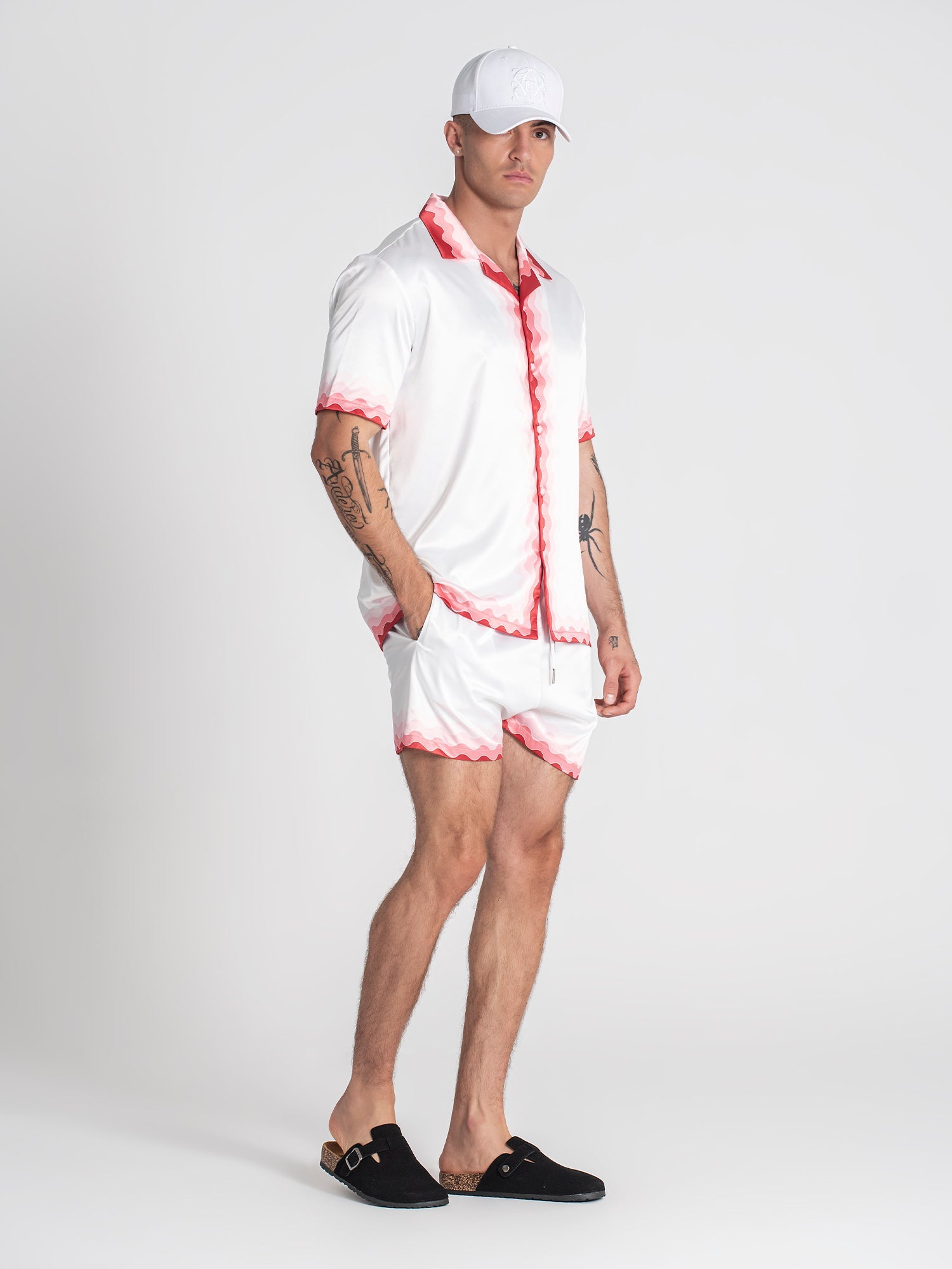 shirts / Multicolor Cherry On Top Satin Shirt