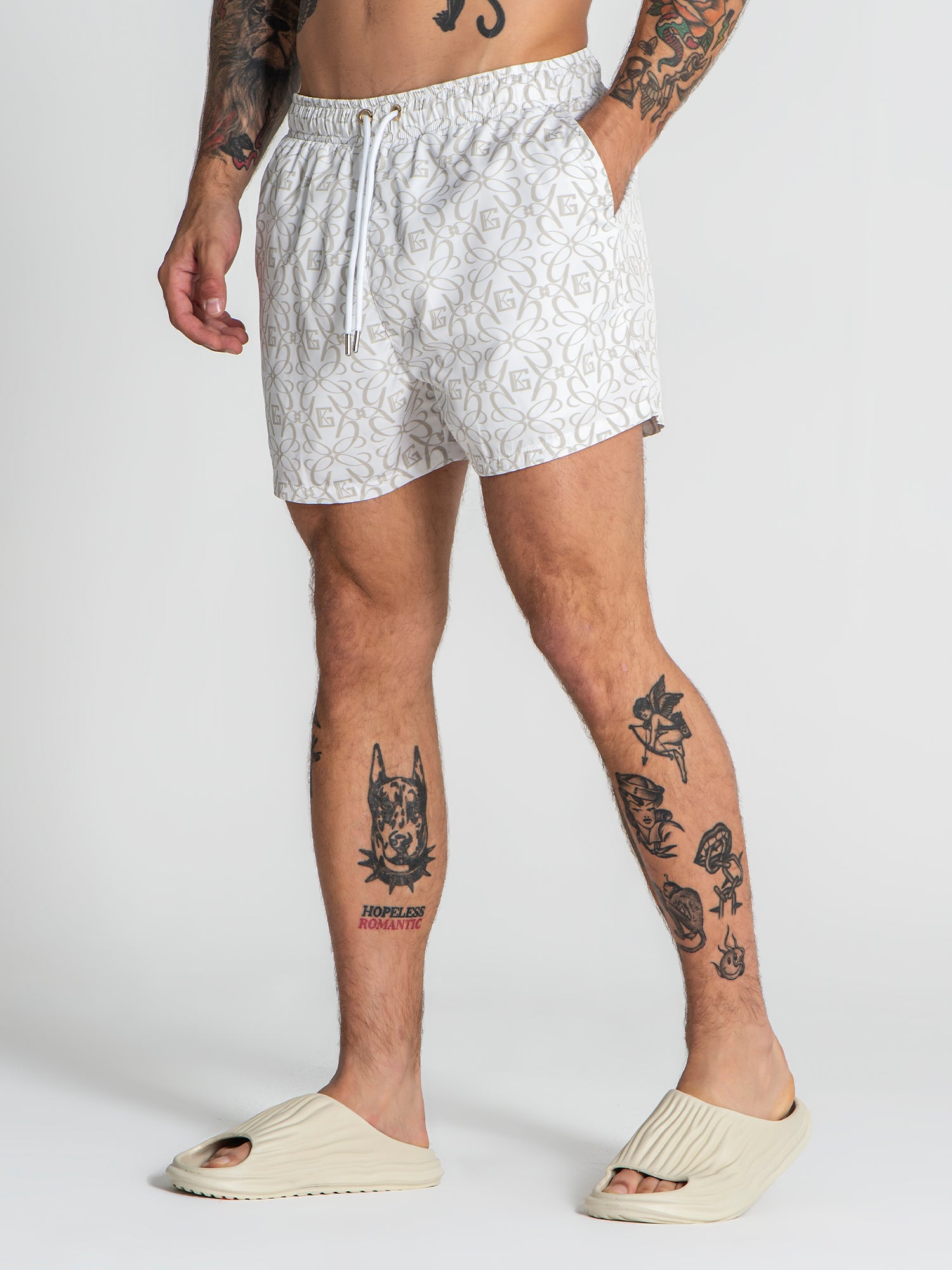 Gold Nouveau Swimshorts