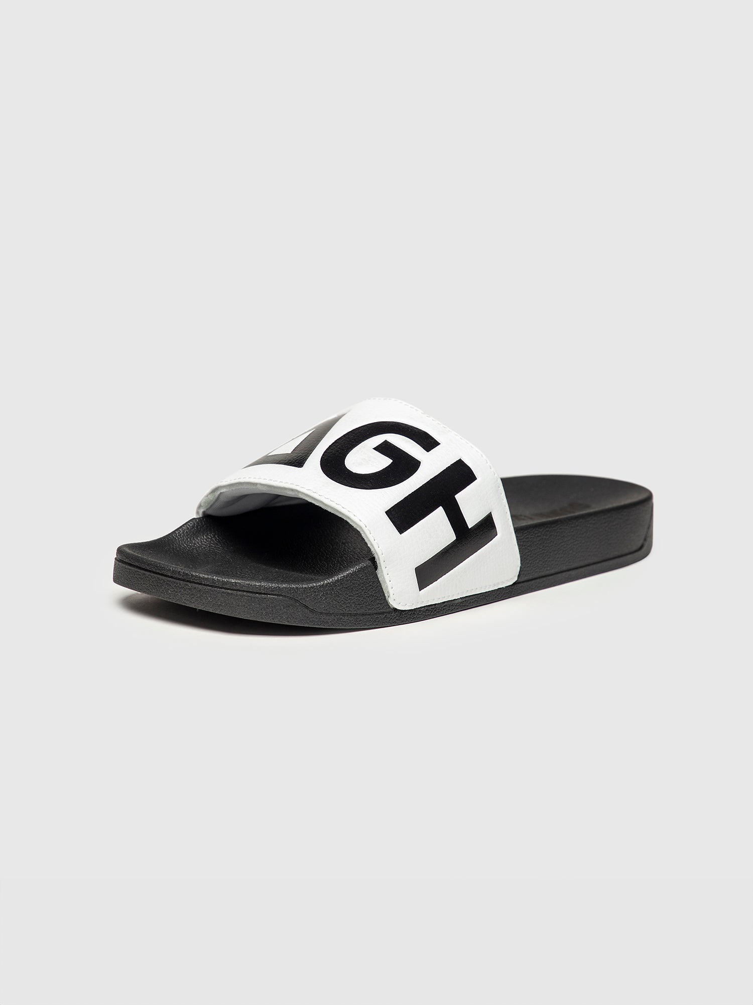White Futura Sliders