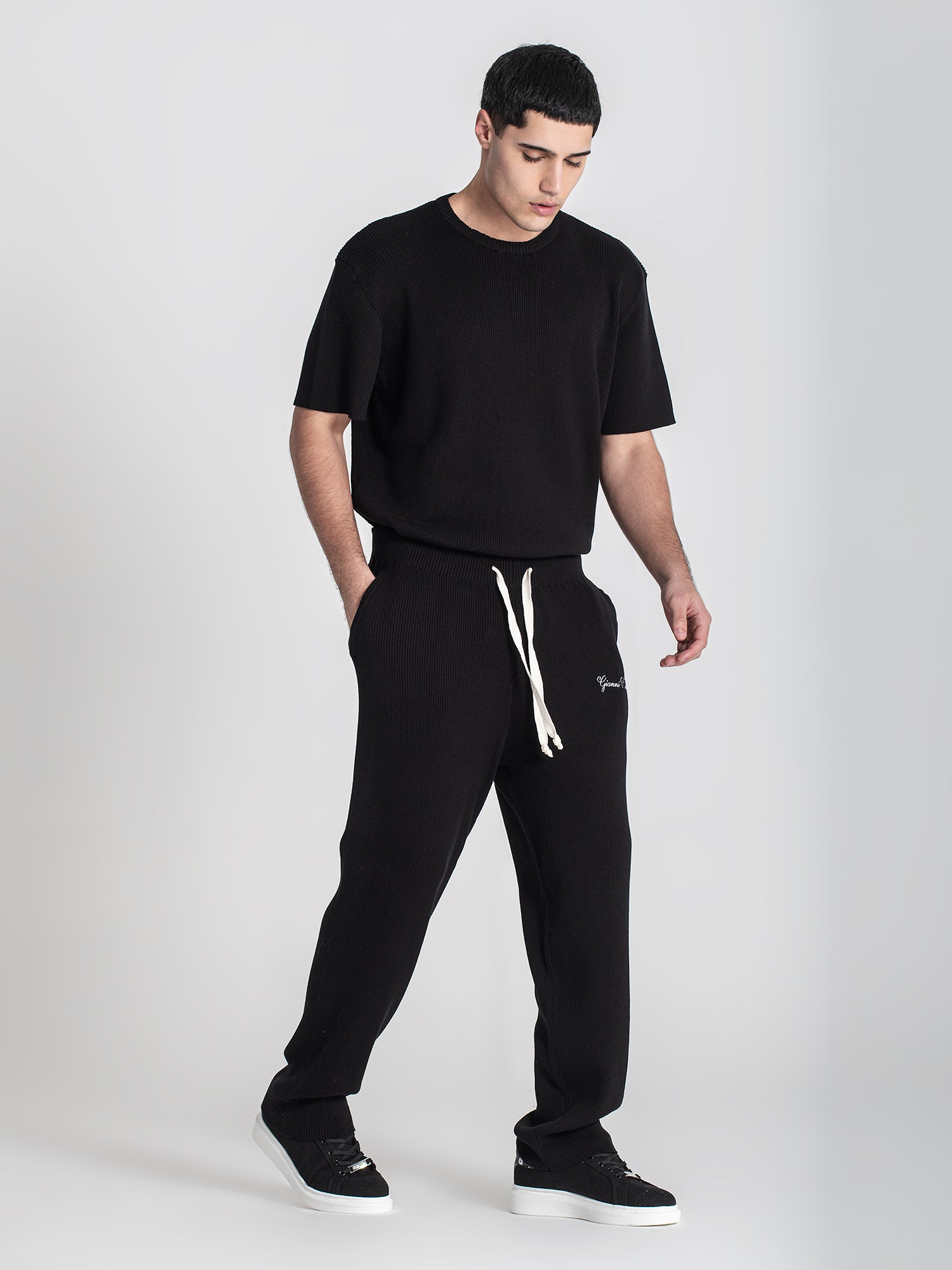 t-shirts / Black Identity Knit Tee