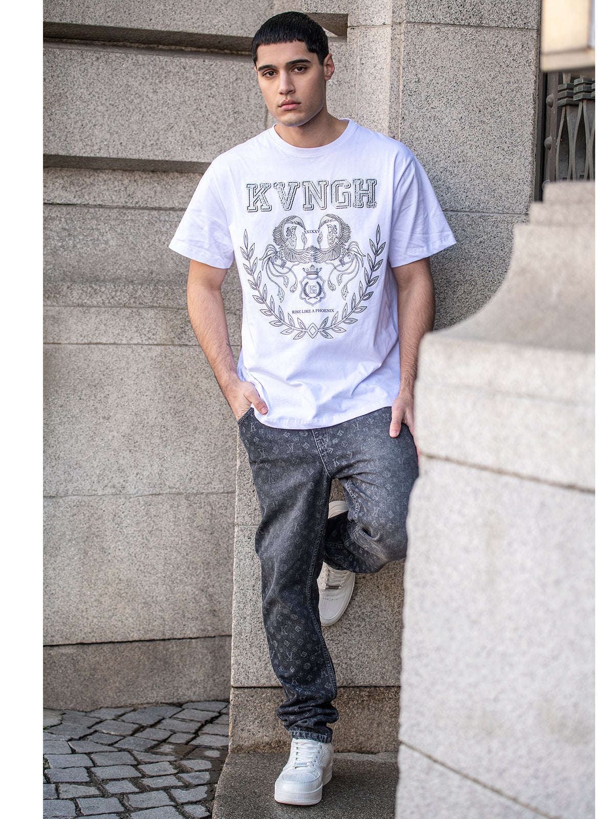 White Phoenix Oversized Tee