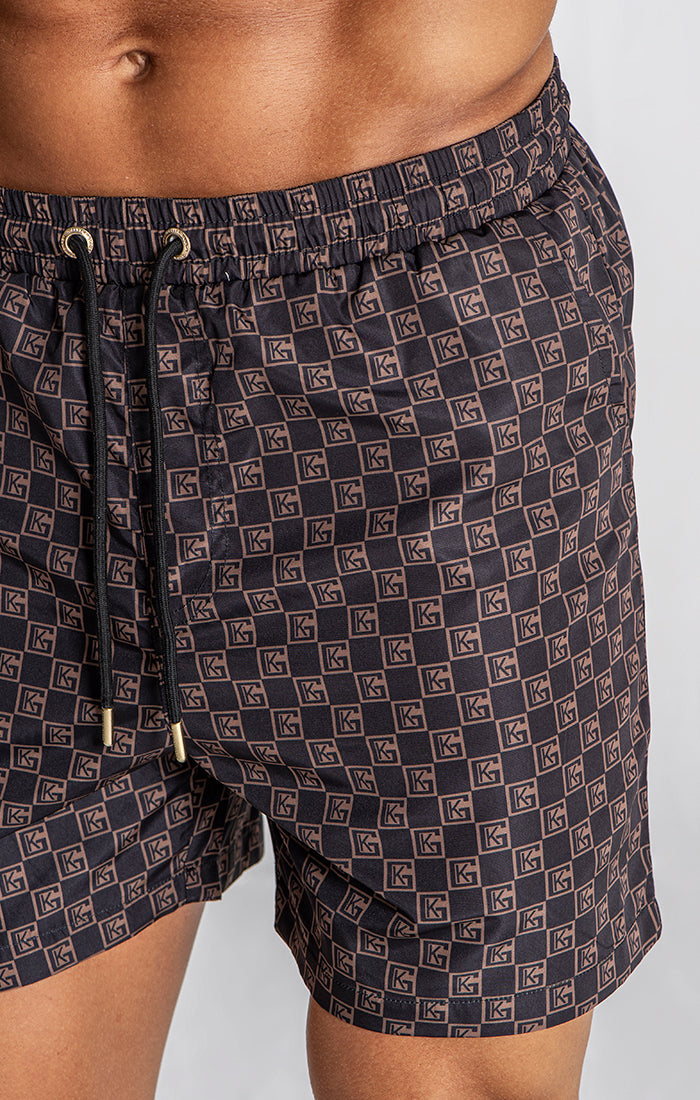 Brown Clone Swimshorts