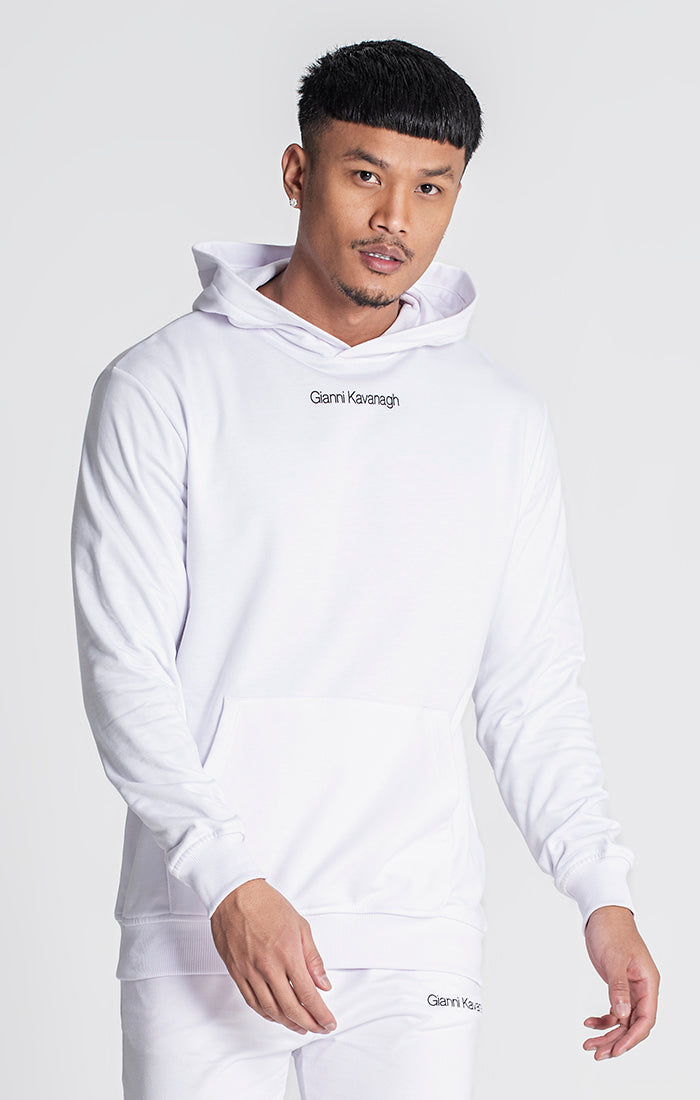 White Essential Micro Hoodie