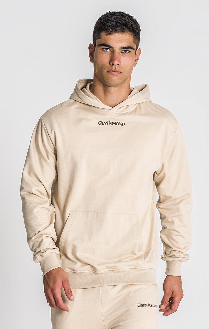 Beige Essential Micro Hoodie