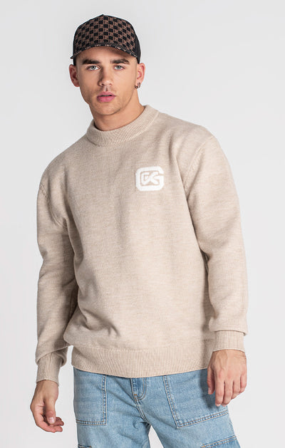 Beige Fluffy Sweater