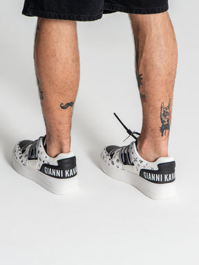 White Mania Wrapped Sneakers