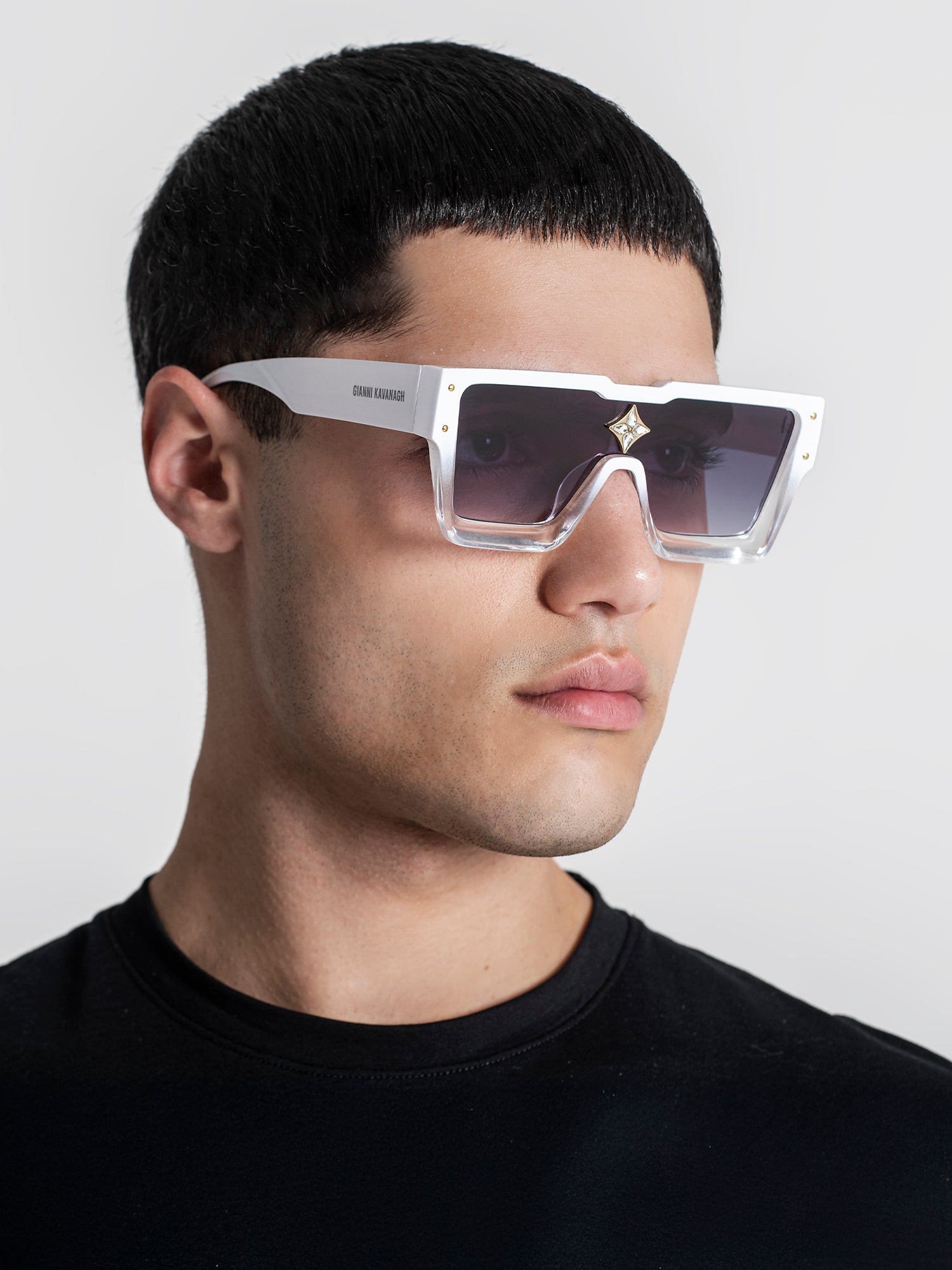 White Prisma Fade Sunglasses