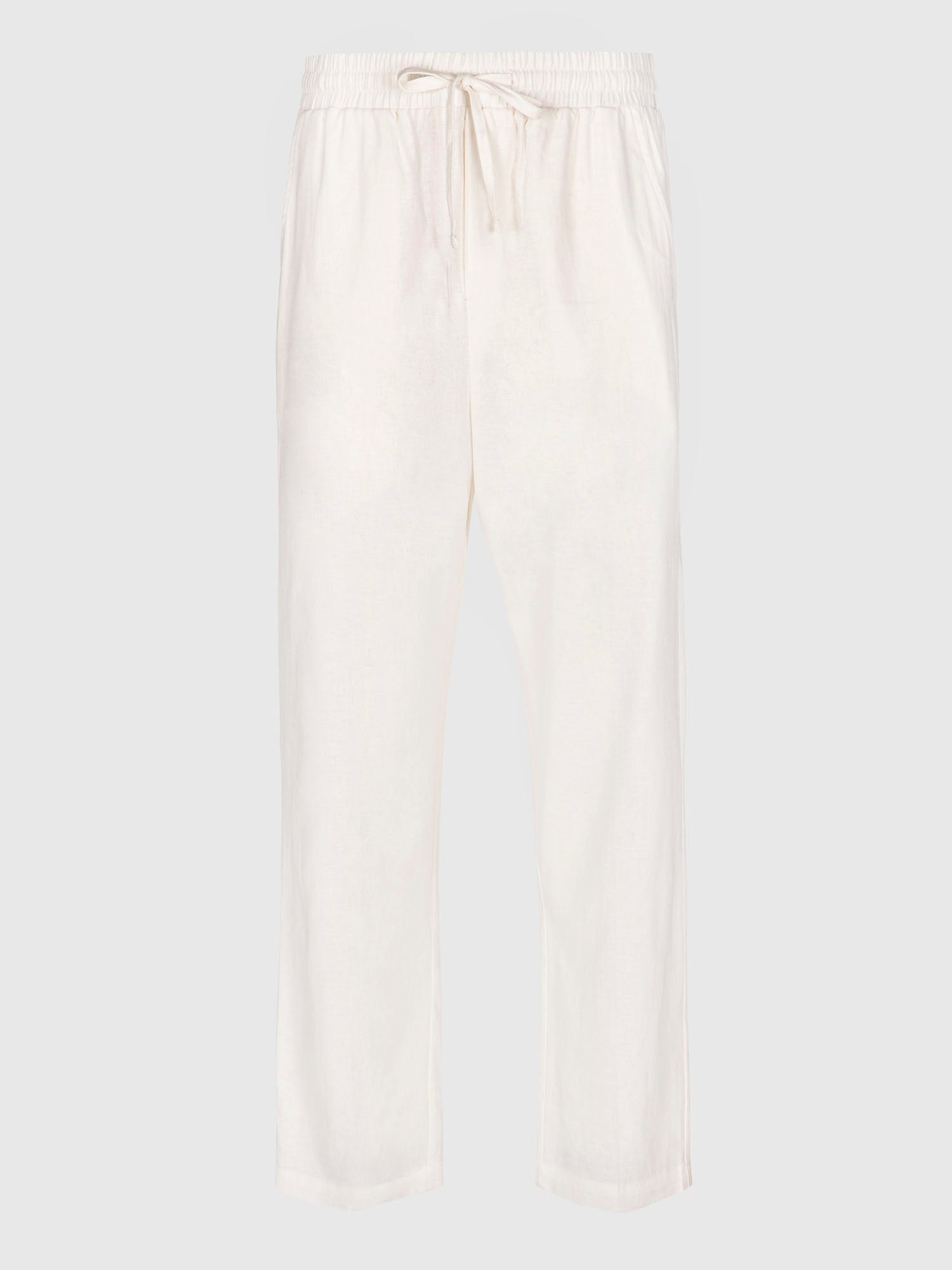 White Nature Linen Pants