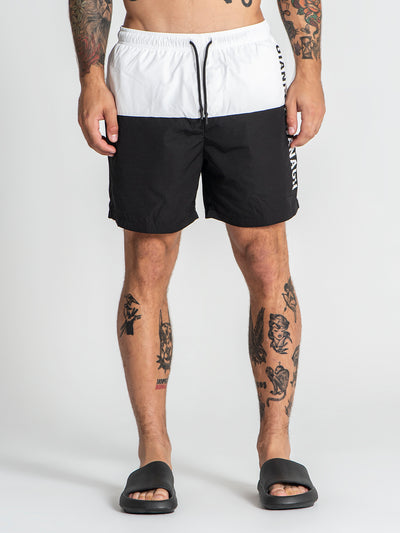 swimshorts / White Double Swimshorts