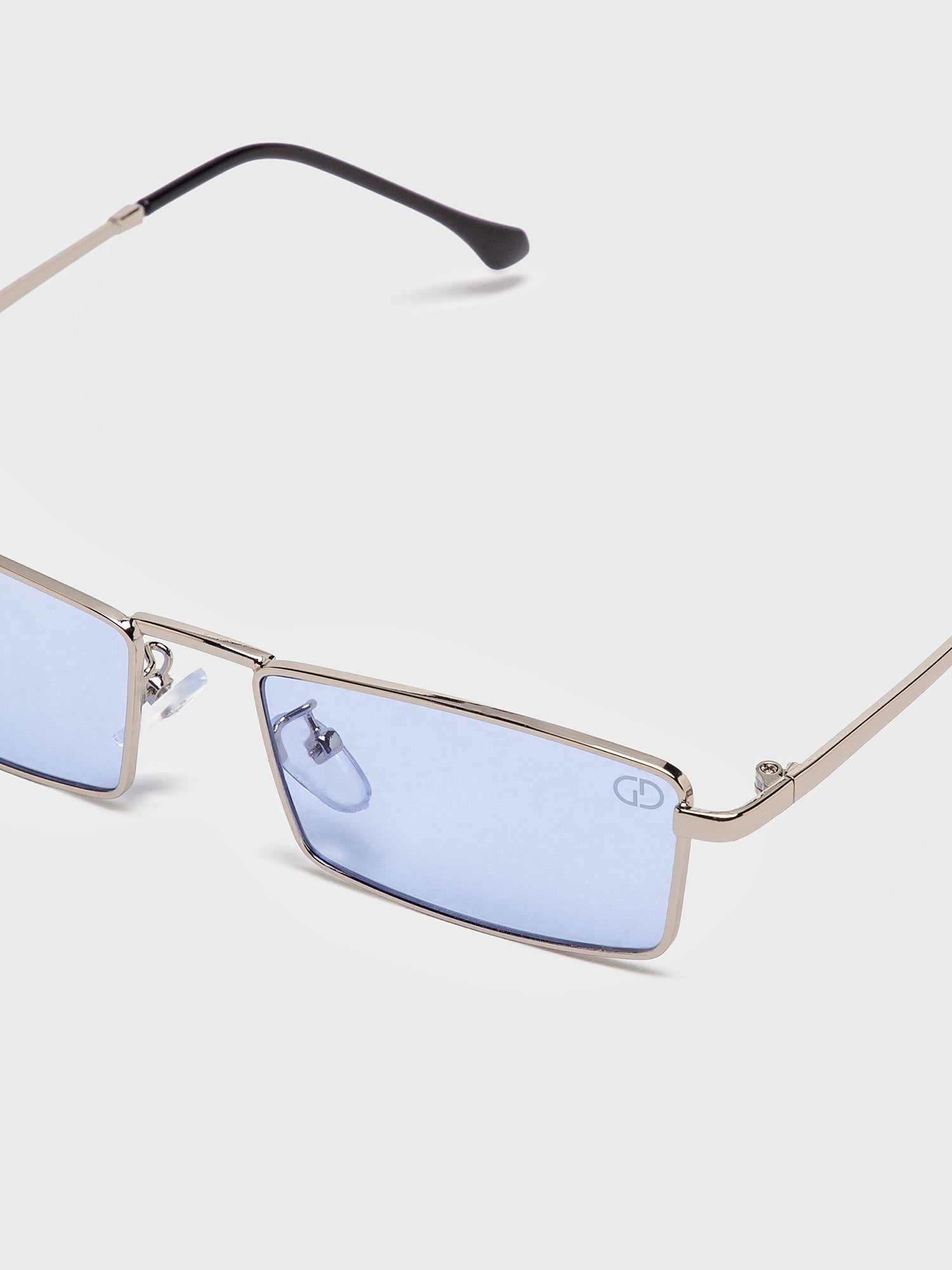 Blue Rectangle Sunglasses