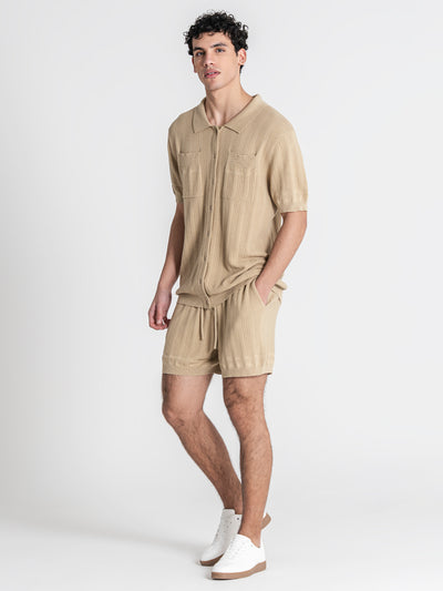 shirts / Camel Label Knit Set