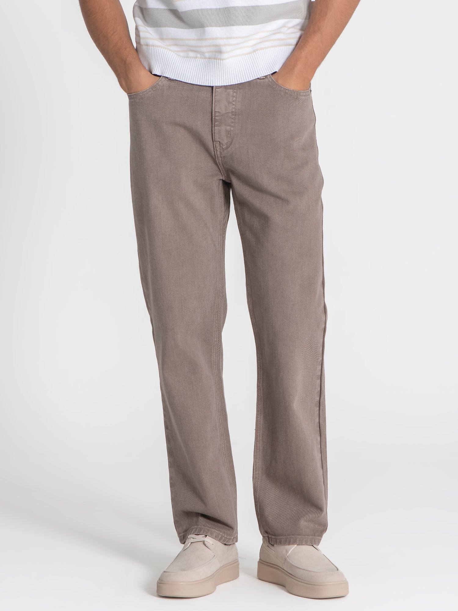 jeans / Taupe Wash Jeans