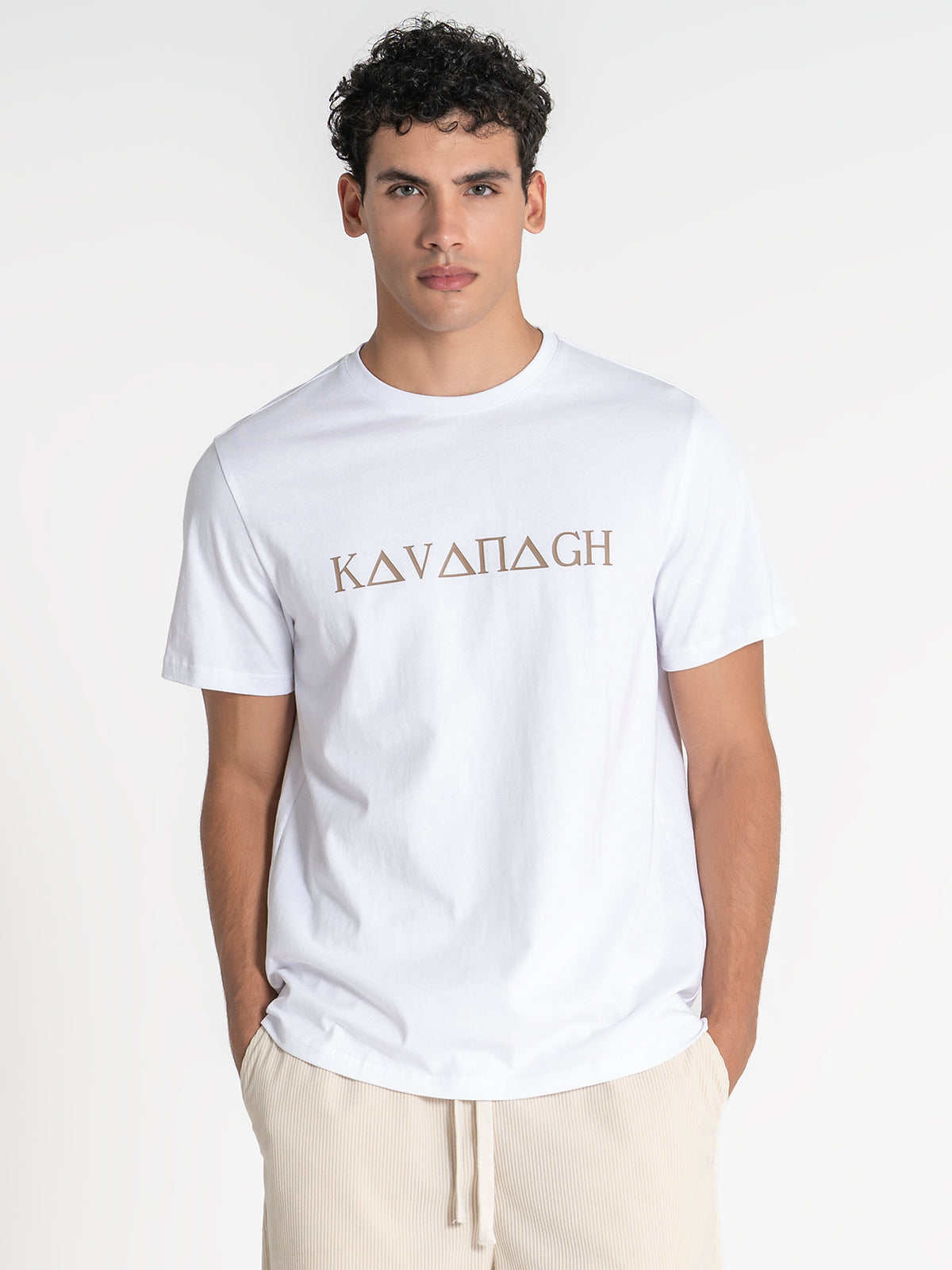 White Greek Tee
