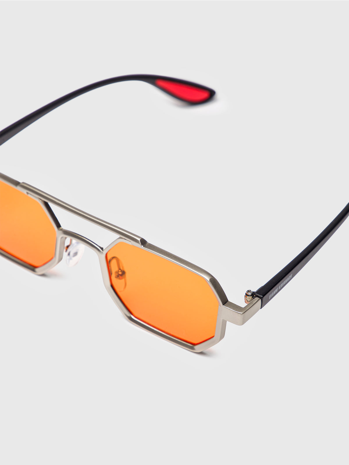 sunglasses / Orange Metal Sunglasses