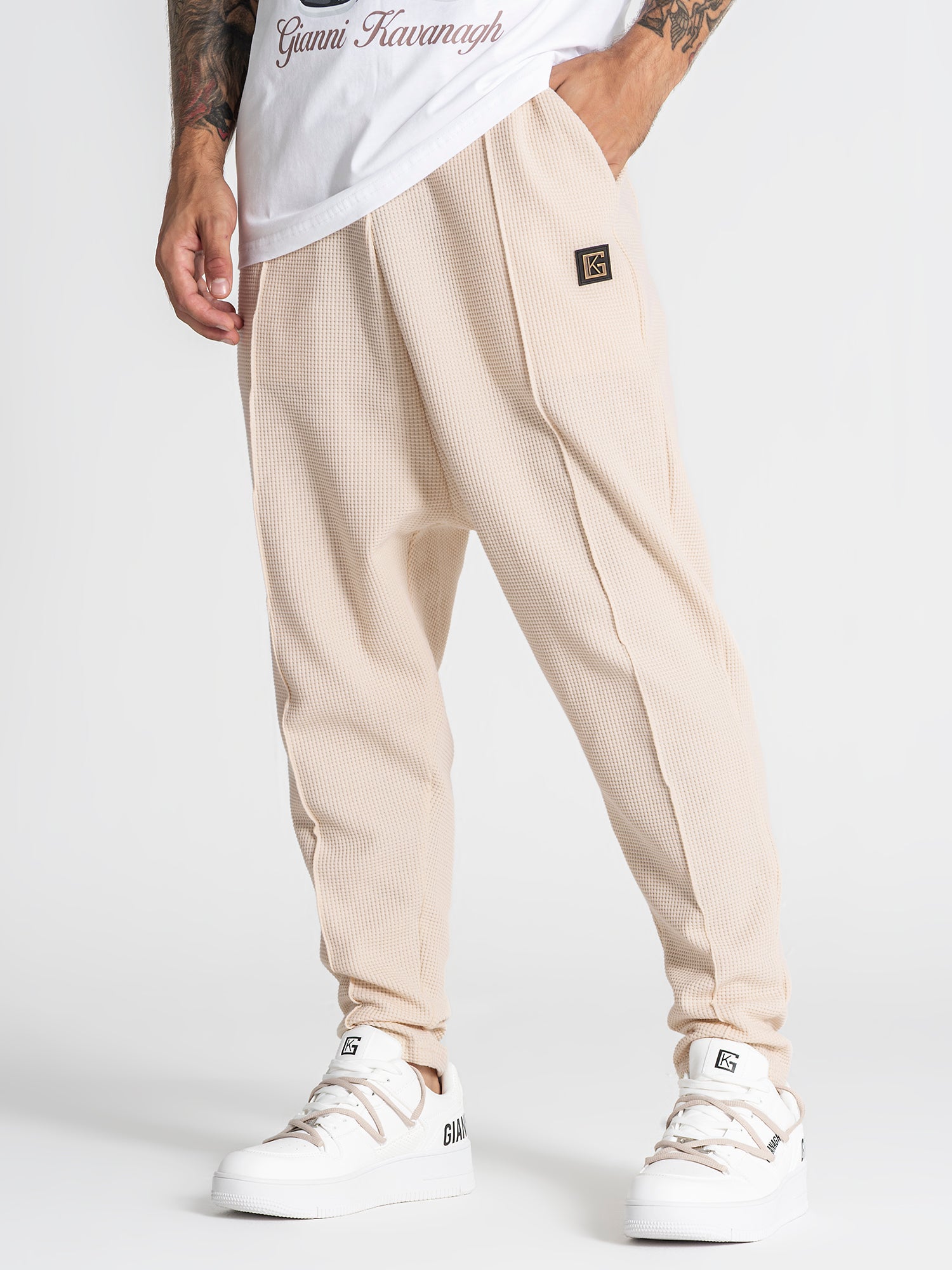 pants / Beige Texture Pants