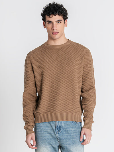 sweats / Taupe Hexa Knit Sweater