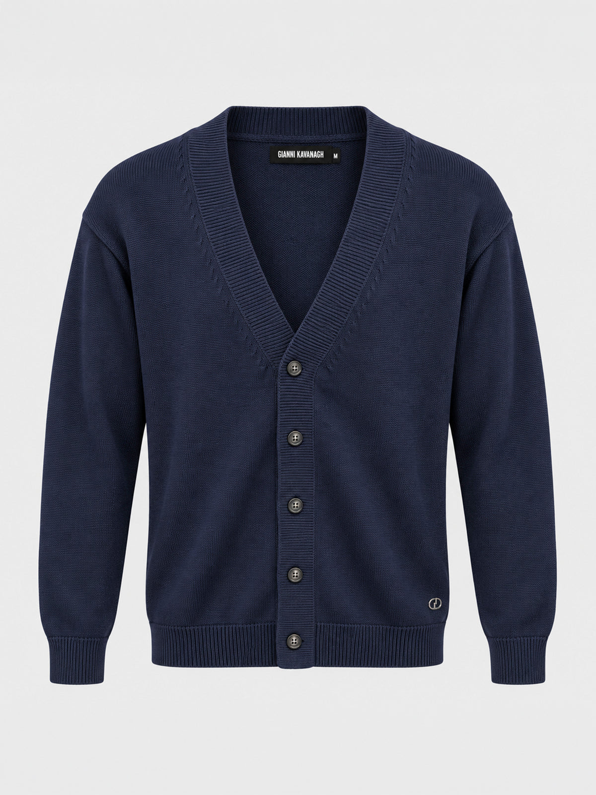 Blue Essential Knit Cardigan