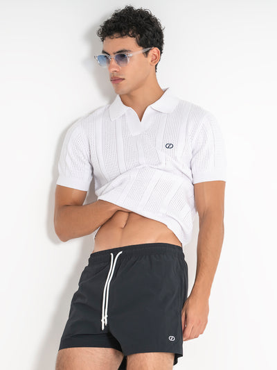 polos / White Tennis Knit Polo