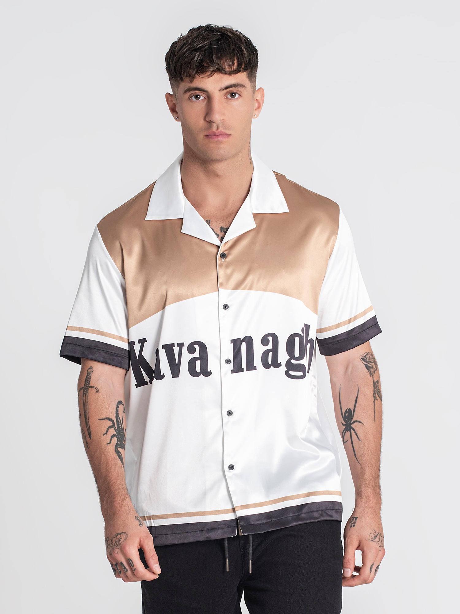 Gold Smoke Satin Shirt