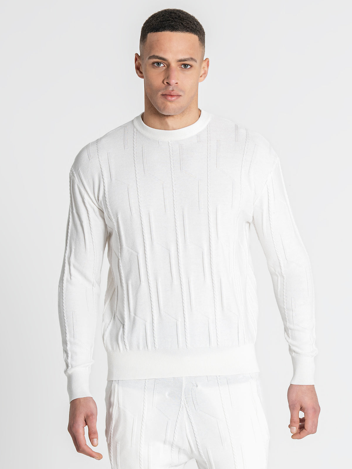 sweats / White G Knit Sweater