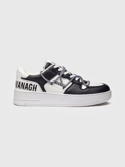 sneakers / Black Wrapped Striped Sneakers