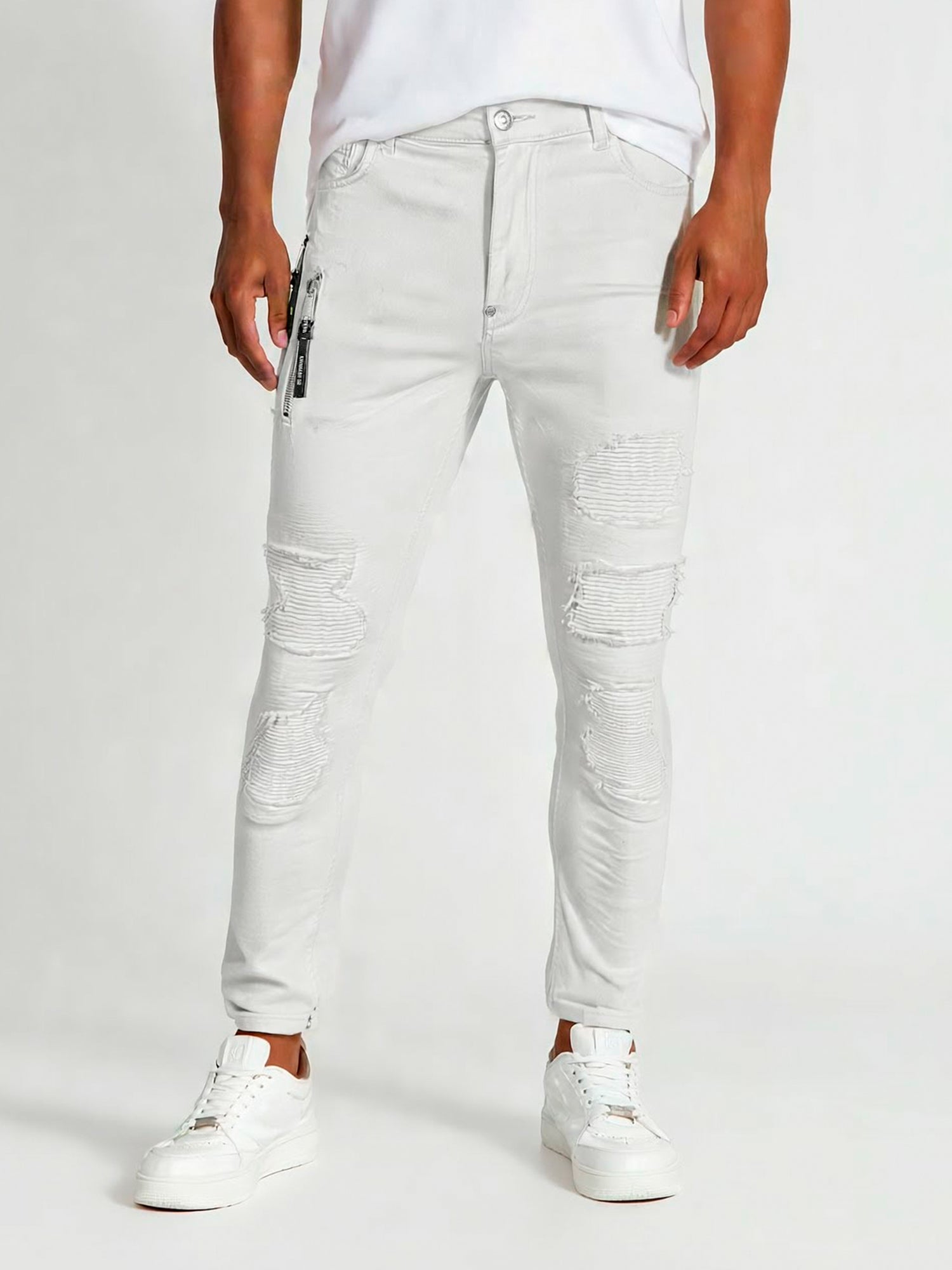 jeans / White Motor Slim Fit Jeans