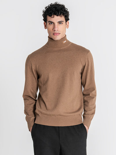 sweats / Taupe GK Smart Knit Turtleneck
