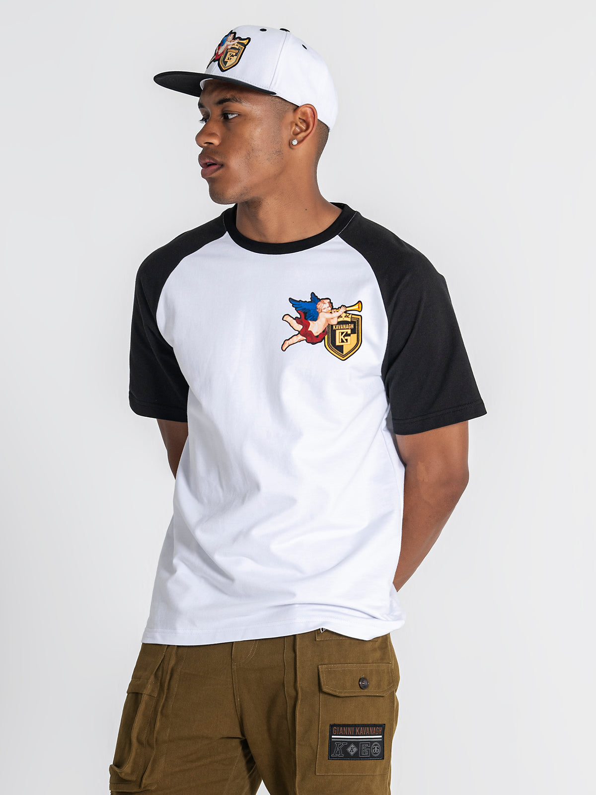 t-shirts / White Trumpet Raglan Tee