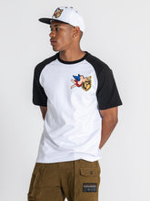 t-shirts / White Trumpet Raglan Tee