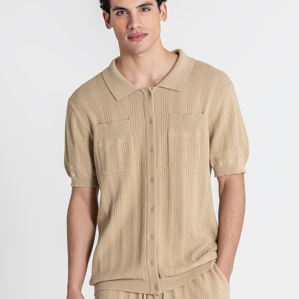 Camel Label Knit Shirt | Shirts | Gianni Kavanagh
