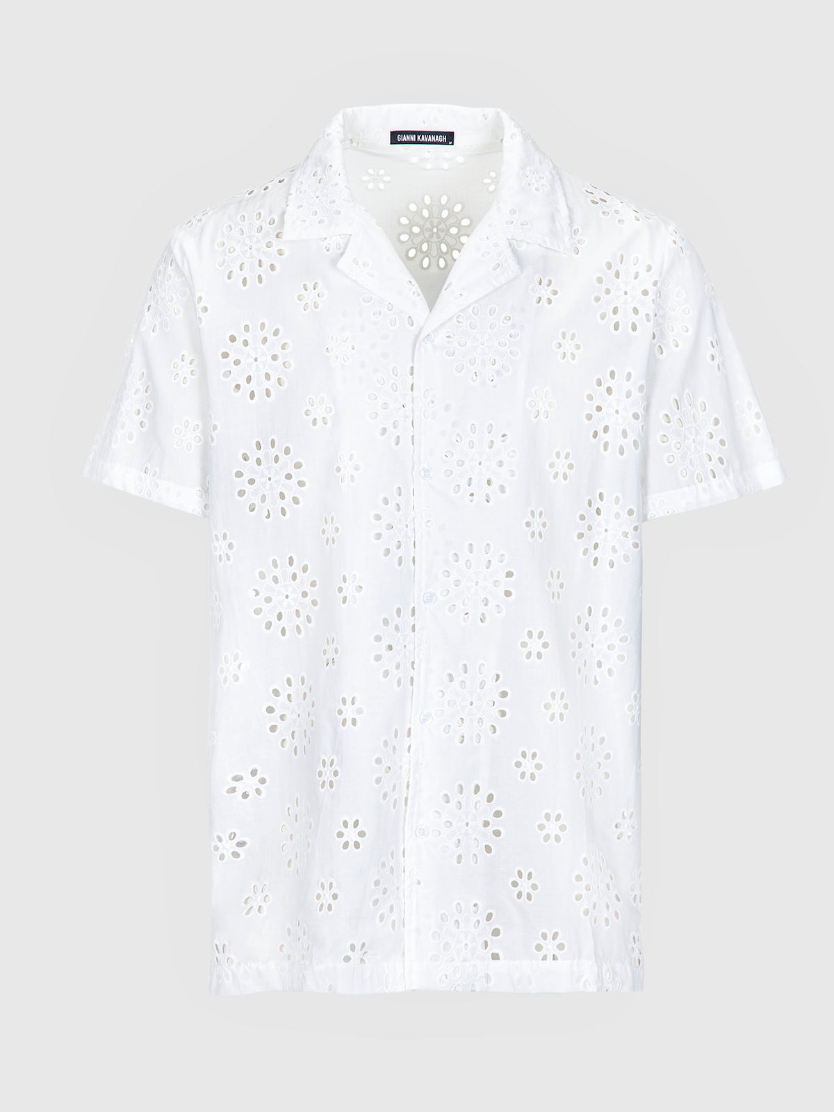 shirts / Beige Nature Embroidery Shirt