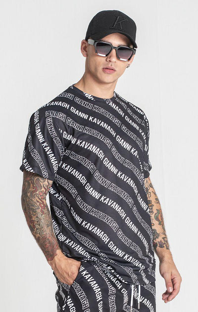 t-shirts / Black Wavy Tee