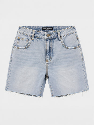 shorts / Light Pink Wash Denim Shorts