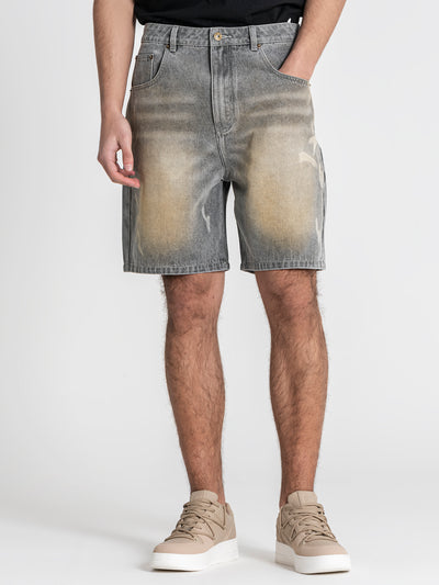 shorts / Grey Vintage Denim Shorts