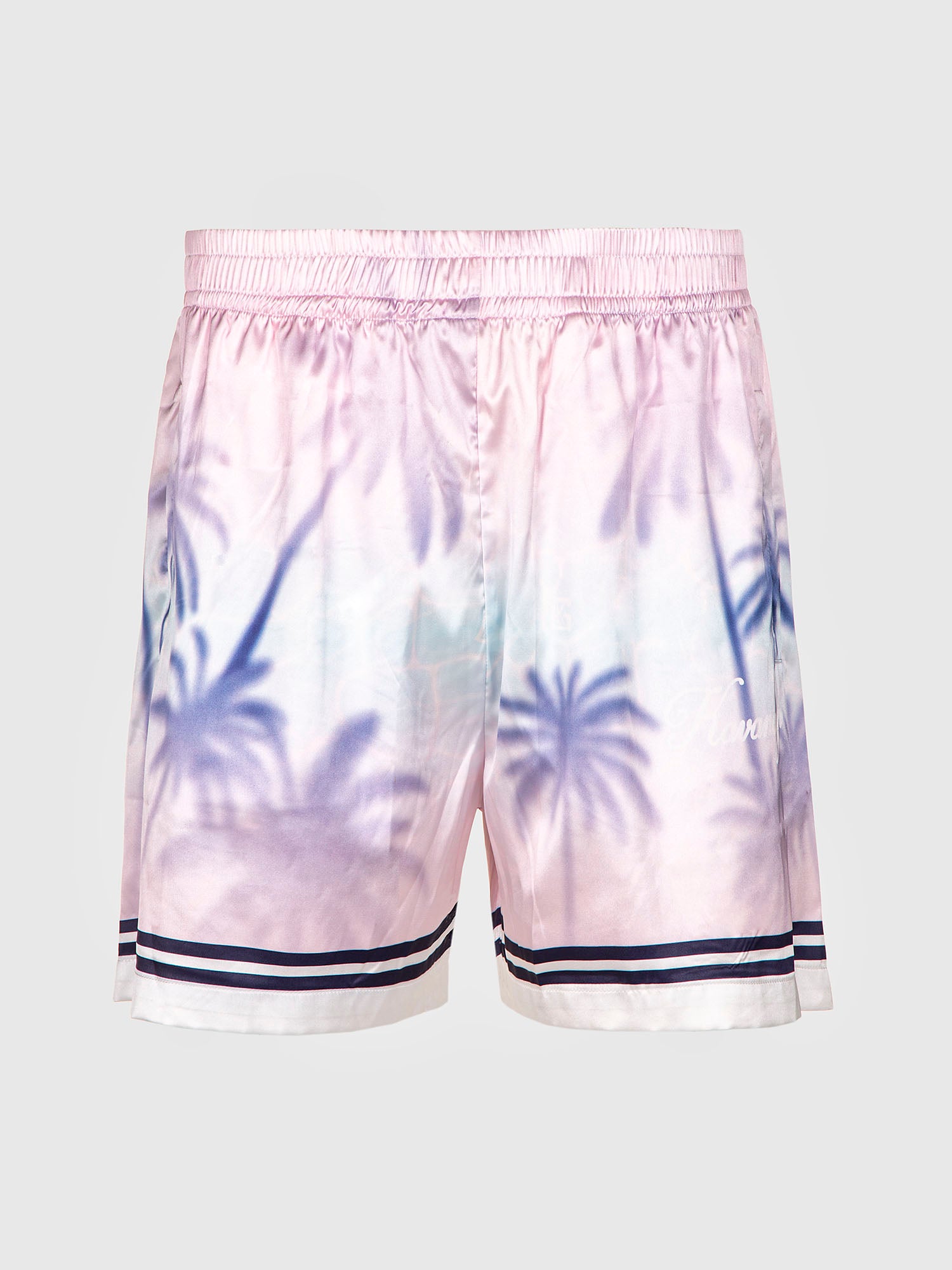 shorts / Light Pink Pool Satin Shorts