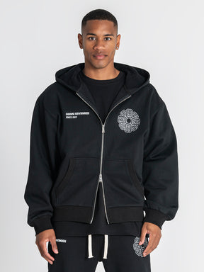 zip jackets / Black Structure Jacket