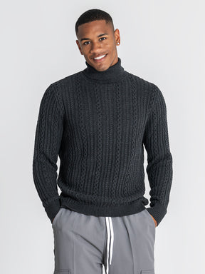 sweats / Anthracite Core Knit Turtleneck