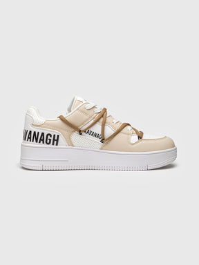 sneakers / Beige Wrapped Sneakers