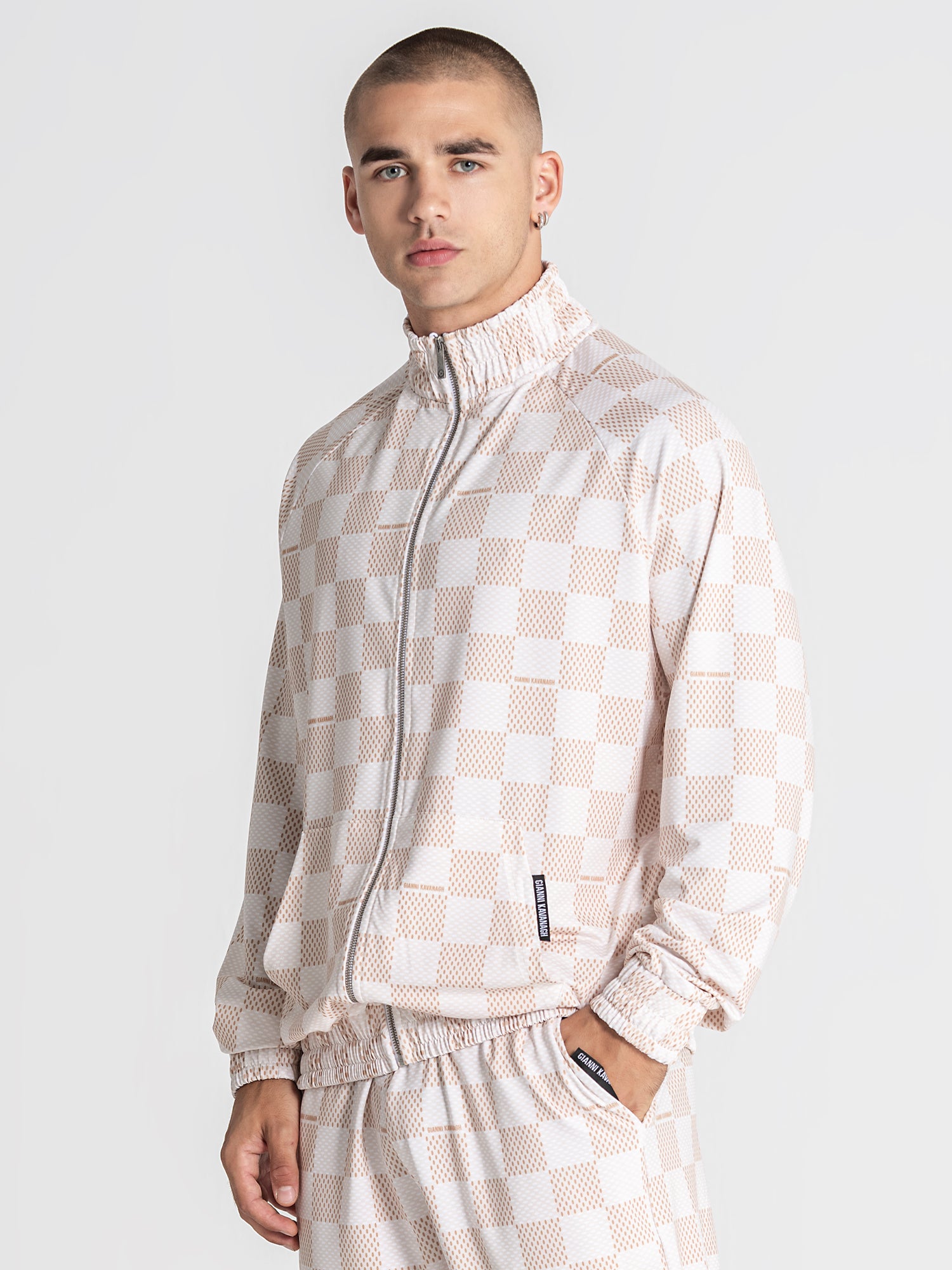 zip jackets / Beige Piazza Jacket