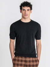 t-shirts / Black Soft Knit Tee