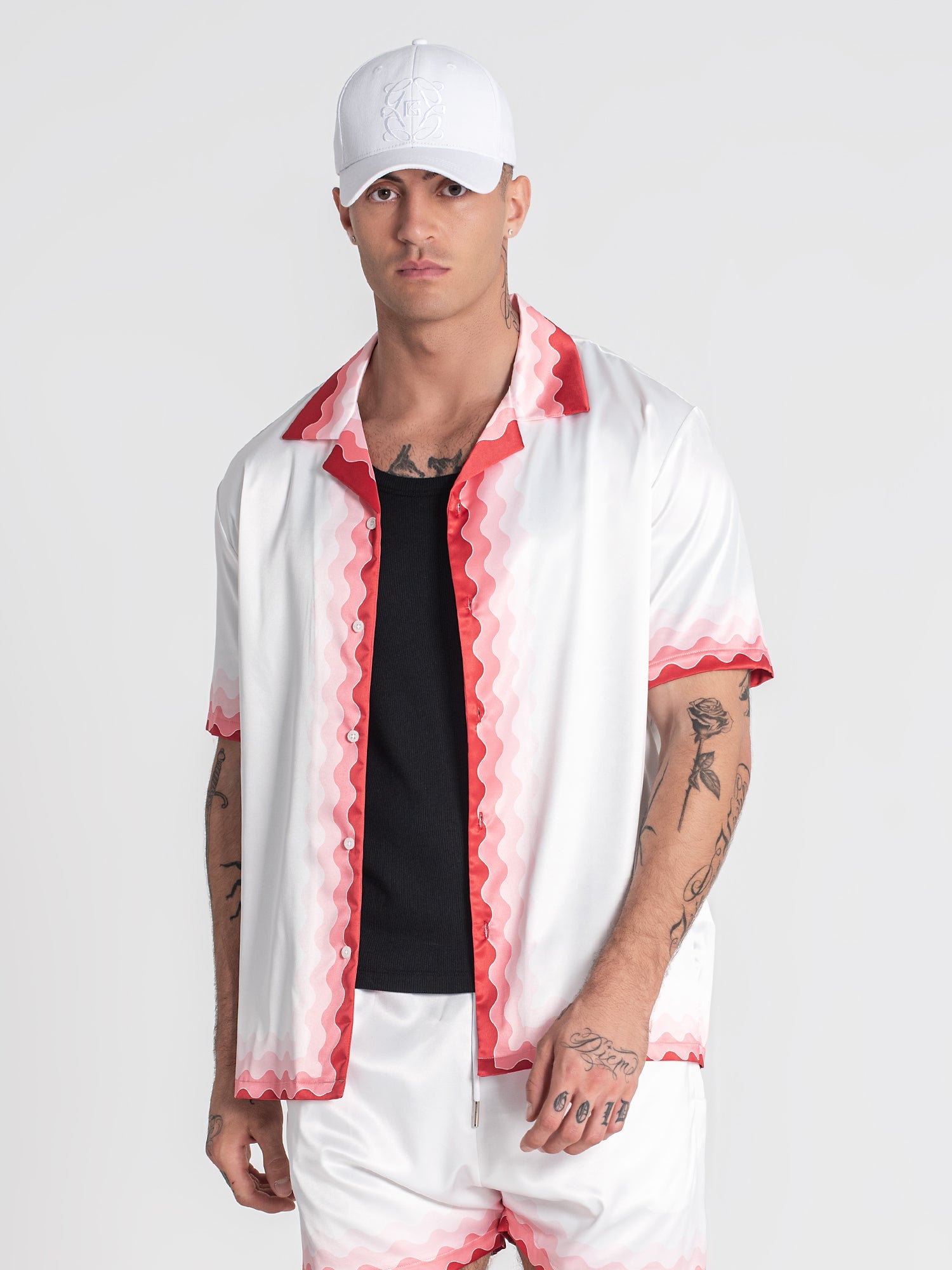 Multicolor Cherry On Top Satin Shirt