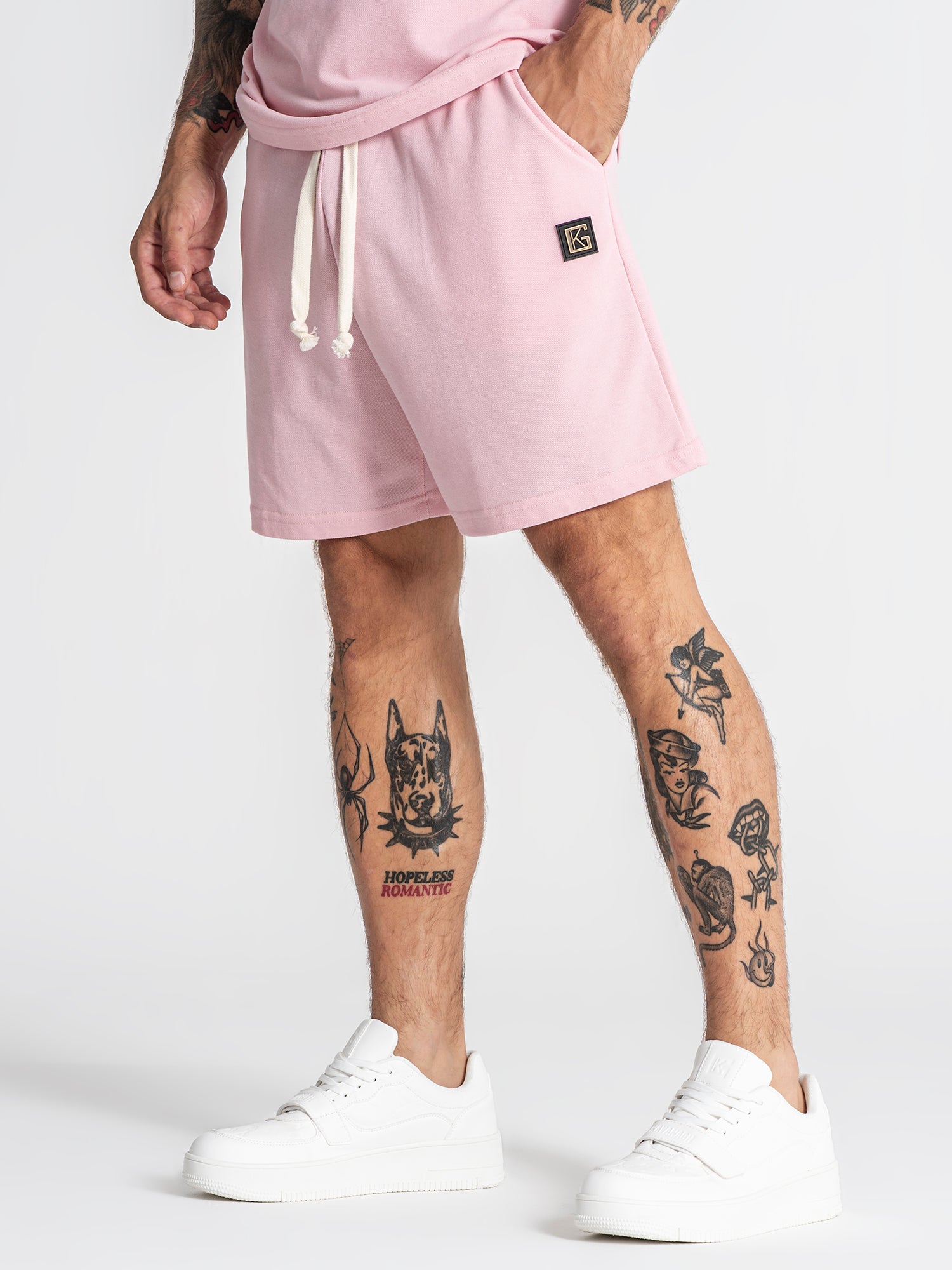Light Pink Texture Shorts
