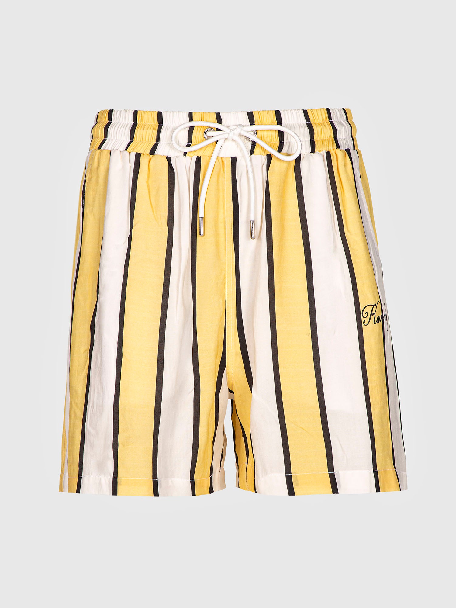 Yellow Butter Stripe Shorts