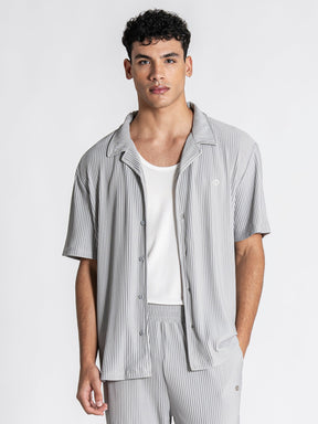 shirts / Grey GG Cuban Shirt